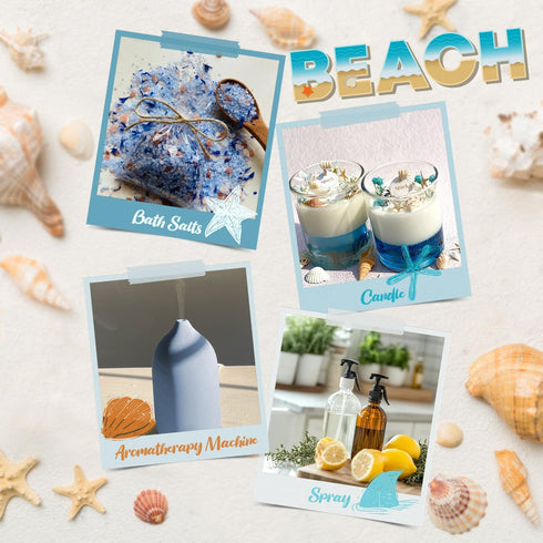 Set, Set Summer Soulorigin Beach Fragrance Oils Essential Oil Gift for Diffuser, Scent Diffuser Oil, Diffuser Scents