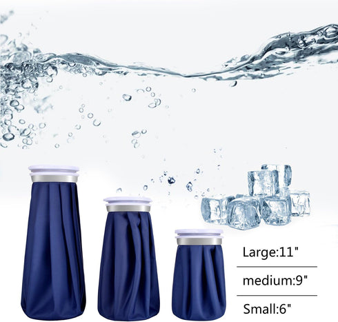 elitehood Ice Cold Pack Reusable Ice Bags for Injuries, Hot & Cold Therapy, 4-Pack, 3 Sizes