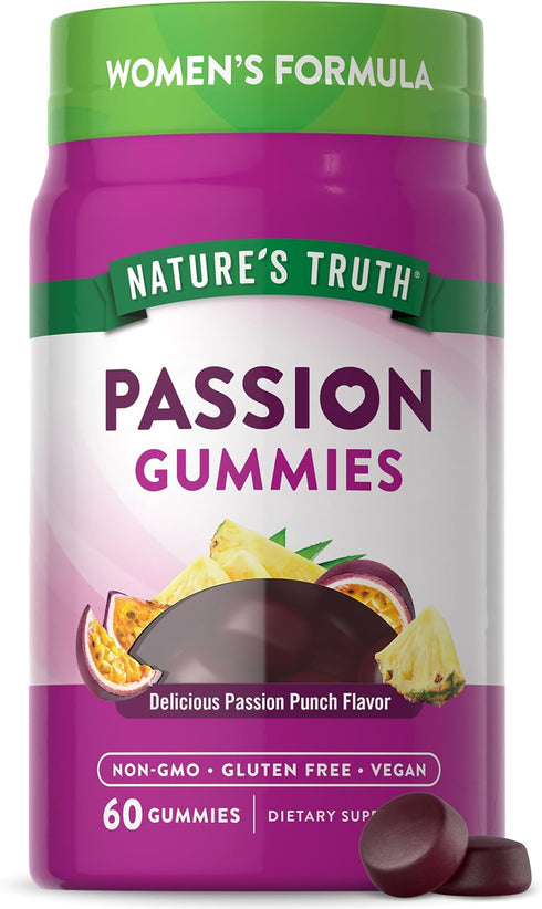 Nature's Truth Passion Gummies | Horny Goat Weed with Maca for Women