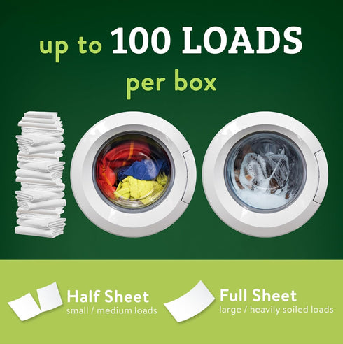 Biokleen Laundry Detergent Sheets, 2 PACK, Free & Clear, Hypoallergenic, 100 Sheets, 200 Loads