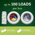 Biokleen Laundry Detergent Sheets, 2 PACK, Free & Clear, Hypoallergenic, 100 Sheets, 200 Loads