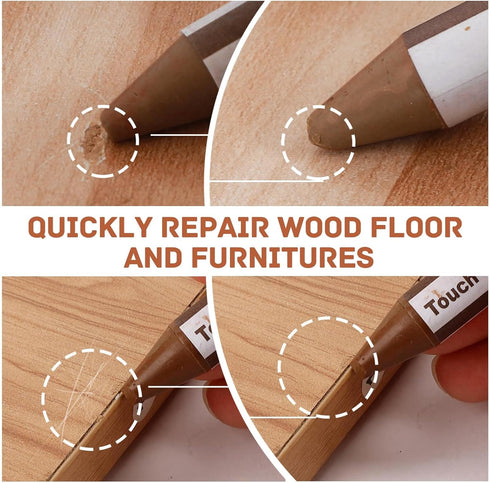 SEISSO Wood Filler Stick - 18 Colors for Furniture Scratch Repair, Perfect for Hardwood Floors & Tables