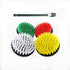 5 Piece Power Scrubbing Brush Set with 6 Inch Size Extender Drill Attachment for Cleaning Showers, Tubs, Carpet
