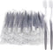 FKYzixeh Grey Handle Toothbrush Bulk, Disposable Toothbrushes Individually Packaged, Toothbrush for Travel,