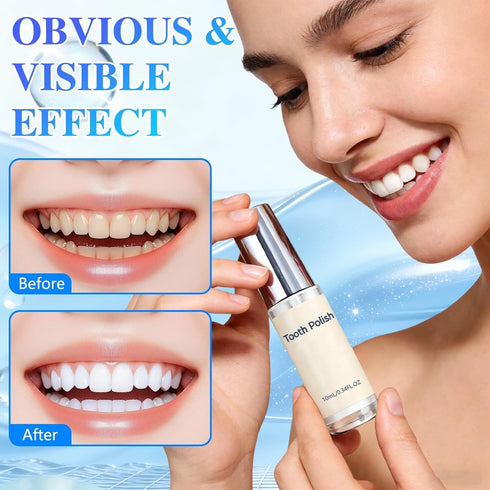 TRWLCFF (2Pcs) Tooth Polish & Whitening Paint - Instant Visible Brightening, Gentle Formula, Portable Easy-to-Use Teeth