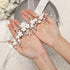 Unicra Silver Bride Wedding Hair Vine, Pearl Bridal Hair Piece with Leaf Hair Accessories (12.5 Inches)