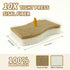Biodegradable Natural Kitchen Sponge - 12 Pack Compostable Cellulose and Coconut Scrubber