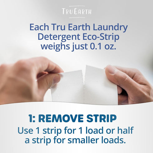 Tru Earth Platinum Heavy Duty Laundry Detergent Sheets, Up to 64 Loads (32 Count), Fresh Linen Scent, Eco-Friendly