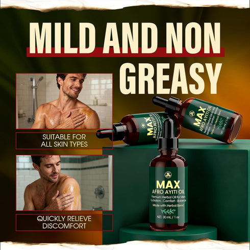 Qiyvipo Male(1) Max+ Afro Ayiti Oil, Natural Herbal Massage Oil