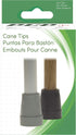 PCP Replacement Cane Tips, 7/8 inch / 2.2 cm Diameter, Gray, Two Tips