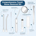 Electronic Tonsil Stone Remover - 9PCS Tonsil Stone Removal Kit with Oral Lamp, 3 Suction Modes, 5X Magnifying Mirror