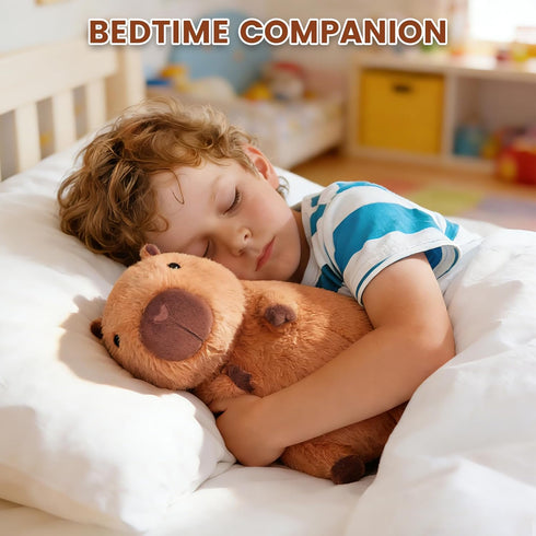 SuzziPals Heatable & Coolable Capybara Plush, Microwavable Stuffed Animal Heating Pad for Soothing & Relaxation