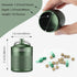 Keychain Pill Holder, Aluminum Waterproof Pill Container, Organizer for Outdoor Travel Camping, Size: 1.6 x 1.6 x 2 in
