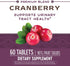 Nature's Way Premium Blend Cranberry, Urinary Tract Health Support* Supplement with Vitamin C, 60 Tablets