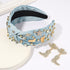 Western Cowgirl Headband Accessories for Women, Jeweled Crystal Knotted Headband for Cowboy Boot Hat