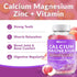Sugar Free Calcium Gummies 600mg with Vitamin D3 K2 - Potassium, Calcium Magnesium Zinc - Vegan