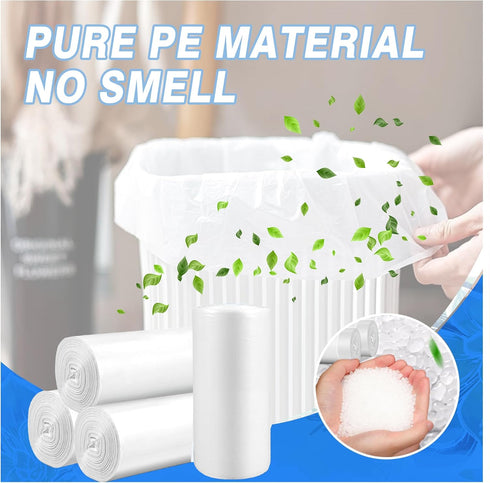 Small Trash Bags 1.2 Gallon - 108 Count Garbage Bags for Bathroom Mini Trash Can Liners, Fit 4.5-5 Liter White