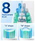 Bymore Electric Toothbrush for Adults, Travel Sonic with 8 Replacement Heads, 5 Modes, 330 Days Charge