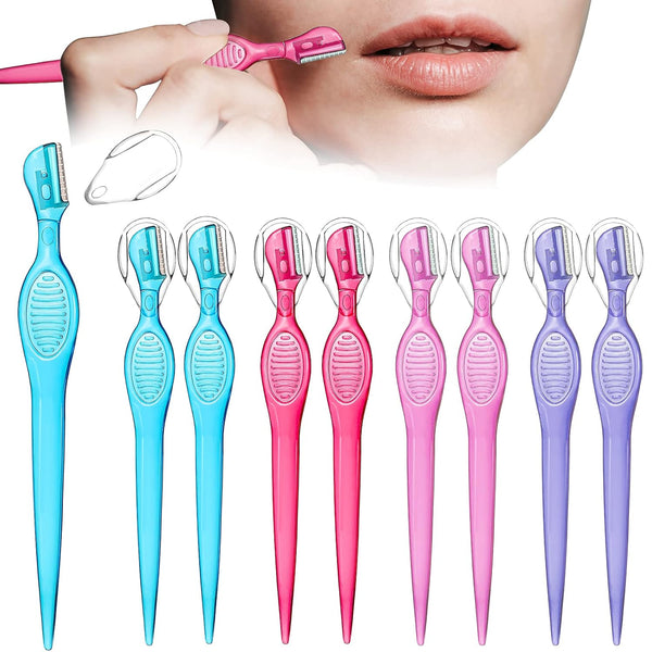 Lip Razor for Women, Portable Facial Hair Razor for Makeup Face Care, 4 Colors (8)