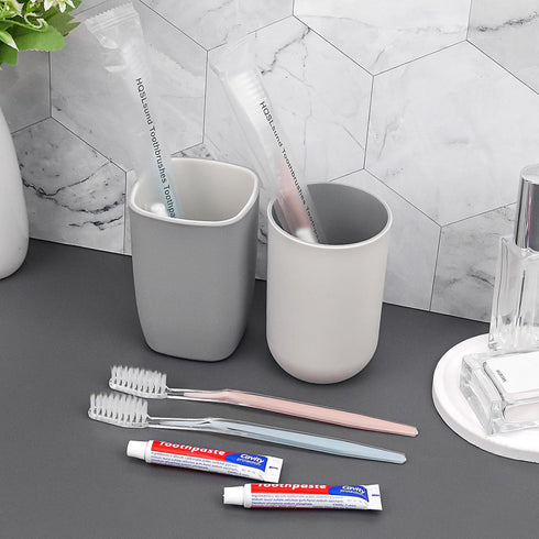 100 pcs Disposable Toothbrushes with 10g Toothpaste, Individually Wrapped Bulk Toothbrushes for Homeless, Airbnb, Hotel