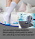 SYOLLAVE 6 Diabetic Socks Extra Width Non Binding Neuropathy Super Wide Bariatric Sock for Men Women Pairs Large Size