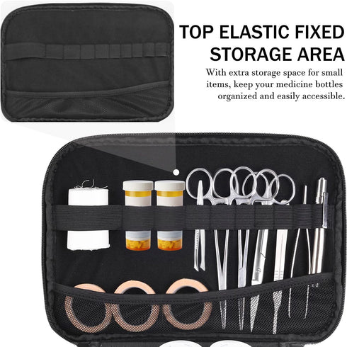 TUSIASC Pill Bottle Organizer Medicine Bag Medication Storage Organization Medicine Travel Carrying Case Home Health