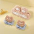 WHAVEL Hairband 3Pcs, Spa Headband and Wristband Set with Cute Bear Ears for Women and Girls (Coffee 01)