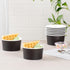 Coppetta 8-Ounce Dessert Cups, 50 Disposable Ice Cream Cups, Sturdy Black Paper Frozen Yogurt Bowls, Lids Sold