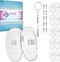 GMS Optical D Shape Screw-in Soft Silicone Eyeglass Nose Pads, Eyeglass Repair Kit with Screws, 5 Pair (Medium 15mm)