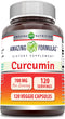 Amazing Formulas Curcumin Supplement | 700 Mg | 120 Veggie Capsules | Turmeric Root Extract, Non-GMO