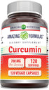 Amazing Formulas Curcumin Supplement | 700 Mg | 120 Veggie Capsules | Turmeric Root Extract, Non-GMO