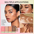 Multi-Use Makeup Blush Stick, Tinted Solid Blush Stick for Facial Contouring, Waterproof Moisturizer Stick (1#Warm Glow)