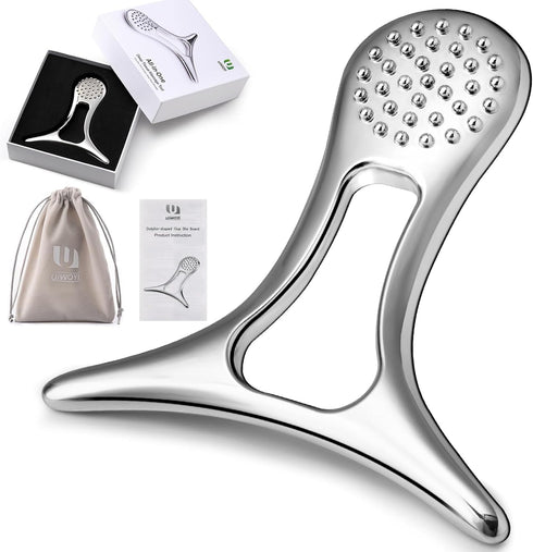 UIWOYI Lymphatic Drainage Massager & Anti Cellulite Massage Tools for Body Sculpting, Metal