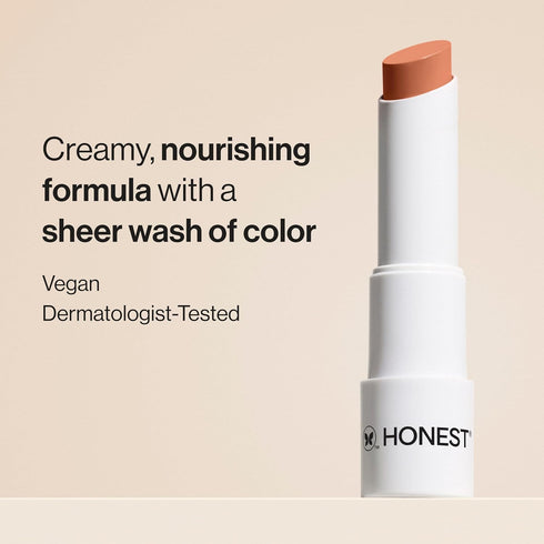 Honest Beauty Moisturizing Vegan Tinted Lip Balm, Antioxidant-rich Acai Extracts, Paraben Free