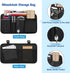 FINPAC Wheelchair Side Organizer Bag with Cup Holder, Wheelchair Armrest Accessories Pouch with Pen Slot and Reflective