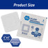 MED Pride Bordered Gauze-Island Dressing 4'' x 4'' | 25 Individually Packed Pouches, Sterile & Highly Absorbent