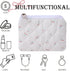LYDZTION 2Pcs Cute Quilted Makeup Bag for Women, Coquette Cherry Makeup Bag with Purse Pouch, Travel Essentials