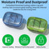 2 Pack 3 Compartment Small Pill Box, Moisture Proof Travel Pill Organizer for Pocket Purse, Daily Portable Medicine Box