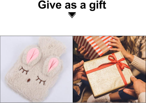 VOSAREA Warm Water Bag Silicone Hot Water Bottle Menstrual Electric Handwarmers Silicone Water Bottle Rabbit Hot Water