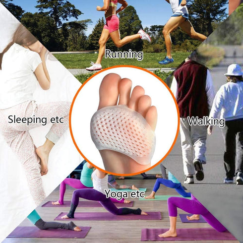 Toe Pads Ball of Toe Cushions - Metatarsal Pads for Morton's Neuroma, Callus, Bunion Forefoot Pain Relief for Women