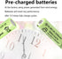 12 Packs AA 2400mAh High Capacity Rechargeable Batteries, 1.2V NiMH Low Self Discharge for Solar Lights
