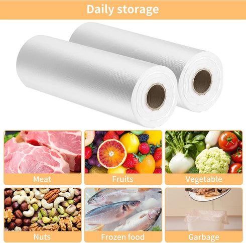 InPoetry 12'' 20'' Kitchen,350 (1 Food Storage Bags, x Plastic Produce Bag, Clear Plastic Bag for Food, Fruit