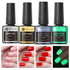 UR SUGAR No Wipe Base and Top Coat - 4 Pcs Glow in The Dark Matte Glossy Finish Gel Nail Polish Kit