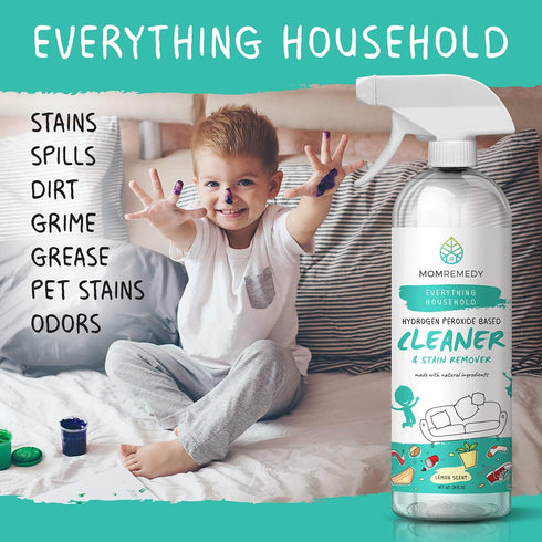 Hydrogen Peroxide All Purpose Cleaning Spray, 64oz Refill, Non-Toxic Multipurpose Home Cleaner, Fabric and Laundry