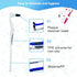 4-Pack Dental Tooth Stain Removers, Ergonomic Handle Design, Effective Plaque and Tartar Cleaning Tools for Adult Oral Care