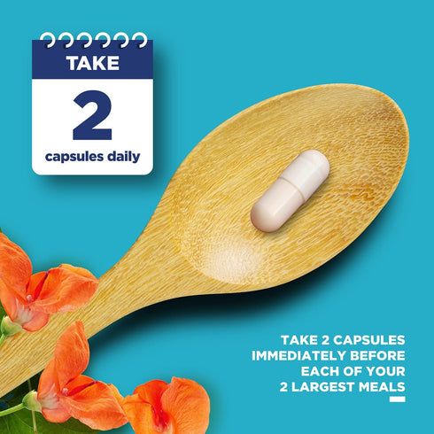 White Kidney Bean Extract Capsules - Ultra High Potency for Enhanced Energy, Digestion, Vegan, Gluten Free