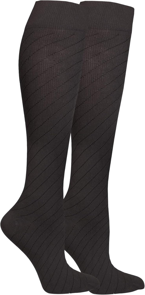 NuVein Compression Socks, Medical Grade 15-20 mmHg, Knee High, 1 Pair, Charcoal, Small for Men and Women