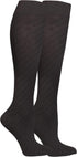 NuVein Compression Socks, Medical Grade 15-20 mmHg, Knee High, 1 Pair, Charcoal, Small for Men and Women