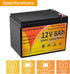 Kingboss 12V 8AH LiFePO4 31 100A 8000+ 1280Wh IP65 (12V 8Ah) Battery, Group Lithium Battery Built-in BMS Deep Cycles