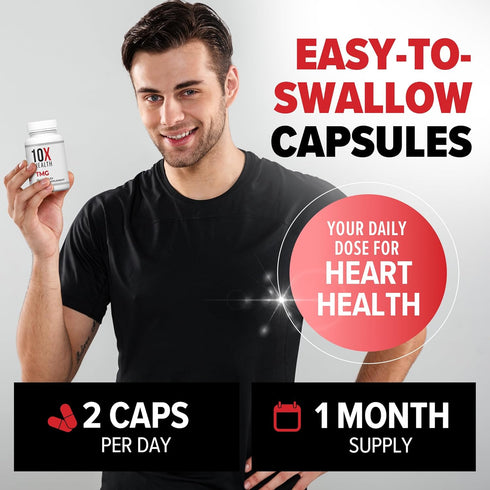 10X Health TMG Supplements - Trimethylglycine Amino Acid as Betaine Anhydrous for Liver Support, Energy, Heart Health,